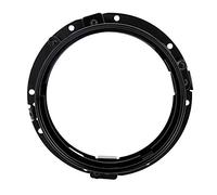 Keenso Staffa di montaggio forcella faro anteriore 7 pollici in lega di alluminio Supporto faro circolare anello anteriore(Black) (1)