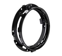 Keenso Staffa di montaggio per anello faro rotondo da 7 pollici Supporto per faro (Nero)