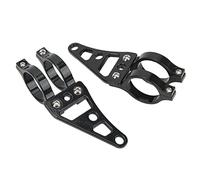 Keenso Staffa di Montaggio per Faro a Forcella da 2 Pezzi 41 Mm, Morsetti per Supporto Lampada Frontale per Moto per