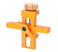 Keenso Staffa per Montaggio ante di Mobile con Braccio Regolabile | Materiale in lega di alluminio, adatto per armadi senza telaio, posizionamento accurato della porta, include punte da 6 mm,
