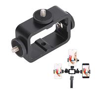 Keenso Staffa per Telefono Multifunzione con 3 Supporti per Testa Pratica Clamp/Holder per Trasmissione in Diretta Selfie Clamp/Holder per Telefono in Materiale per Appassionati di Fotografia