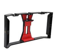 Keenso Staffa per Telefono Portatile Supporto a Gabbia Durevole Facile Trasmissione Dal Vivo, Adatto per Un'ampia Gamma di Telefoni, Design Ergonomico, Grigio