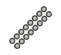 Keenso Stampanti 3D -Rie Set di Ruote a Disco Set Disco di Acciaio Pom per Stampa Kit 48pcs per Stampante 3D (Puleggia Nera)
