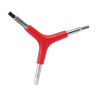 Keenso Strumento di Riparazione di Manutenzione della Bicicletta della Chiave Esagonale Interna a Tre Vie Leggera a Tre Vie Portatile