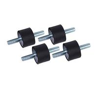 Keenso Supporti in Gomma, 4 Pezzi M8 30 * 20 Pompa per compressore d'Aria Supporto in Gomma antivibrante Supporti isolatori in Gomma per Il Fitness Aria condizionata Biciclette
