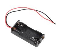 Keenso Supporto Batteria AAA a 3 Slot, Design Sicuro (2 sections) | Costruito in plastica isolante, lunghezza del cavo maggiorata, adatto per giocattoli e gadget