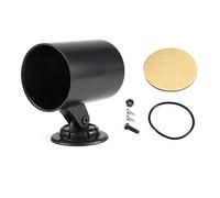 Keenso Supporto calibro cruscotto universale 2 pollici 52mm, cromato monopolare cromato con supporto per cruscotto ABS