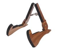 Keenso Supporto per Chitarra in Legno Lido Premium, Supporto per Pavimento Pieghevole per Basso Elettrico Acustico, per Chitarra con Sacchetto da Trasporto di Tela, Robusto per il Display in Legno
