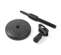 Keenso Supporto per Microfono Regolabile Staccabile Supporto per Microfono da Tavolo Universale Base Ponderata per Sala di Trasmissione Dal Vivo Tubo in Plastica ABS