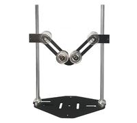Keenso Supporto per Rullo a Forma di V Supporto per Rullo Doppio Regolabile Capacità di Carico di 100 Kg per attività Pesanti di Lavorazione del Legno Acciaio Ad Alto Tenore di Carbonio