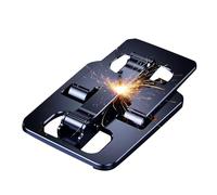 Keenso Supporto per Telefono Cellulare in Lega di Alluminio Ad Angolo Regolabile per Ufficio di Viaggio a Casa, Supporto per Cellulare Pieghevole per per Tablet da Scrivania (BLACK)