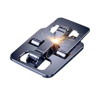 Keenso Supporto per Telefono Cellulare in Lega di Alluminio Ad Angolo Regolabile per Ufficio di Viaggio a Casa, Supporto per Cellulare Pieghevole per per Tablet da Scrivania (GREY)