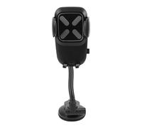 Keenso Supporto per Telefono da Auto a Collo D'oca, Sgancio Rapido, | Collo di Cigno Flessibile da 11 Pollici, Ventosa Adesiva in Gel per Cruscotti Curvi, Stabilizzatore Anti Vibrazione,