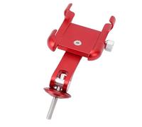 Keenso Supporto per Telefono da Bici, Supporto Antiurto Regolabile per Navigazione e Fotografia, Accessorio per Manubrio in Lega di Alluminio Ruotabile a 270 Gradi per Ciclismo (rosso)