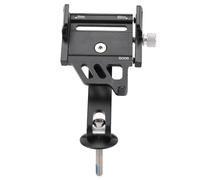 Keenso Supporto per Telefono da Bici, Supporto per Attacco Manubrio Regolabile in Lega di Alluminio con Angolo di 360° per Bici da Strada e Mountain Bike