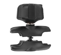 Keenso Supporto per Telefono per Moto, Braccio Corto in Metallo con Doppia Presa, Supporto a Sfera Stabile per Telefoni e Ecoscandagli