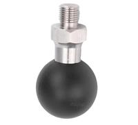 Keenso Supporto per Testa a Sfera da 1,5 Pollici, Testa a Sfera in Gomma in Acciaio Inossidabile con Rotazione di 360° per Microfono su Treppiede per Fotocamera e Montaggio su Asta