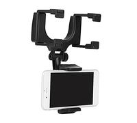 Keenso Supporto universale per auto da 360 ° con supporto per specchietto retrovisore per GPS