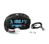 Keenso Tachimetro per Moto, Tachimetro per Quadro Strumenti per Moto Contagiri Display Digitale LCD Misuratore di Livello Dell'olio per la Temperatura dell'Acqua