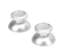 Keenso Tappi in Fase di Traino Testurizzati in Lega per il Controller della Console da Gioco, Impugnature Joystick da 2 Pezzi per Un'esperienza di Gioco Confortevole (SILVER)