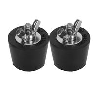 Keenso Tappi per Tubi per Piscina Prolunga in Gomma Resistente in Acciaio Inossidabile Confezione da 2 per Raccordi Invernali per Piscina (32 mm)