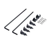 Keenso Tappo per Asta per Cancello in Acciaio Al Carbonio Resistente Alle Intemperie da 18 Pollici per Recinzione in Legno, Set di 2, Sicurezza Migliorata per Uso Esterno, Adatto per Cancelli in