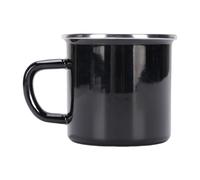 Keenso Tazza da caffè a Smalto Premium da 350 Ml, Tazza di Bere da Bere in Acciaio Inossidabile, Ideale per All'aperto o in Casa