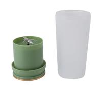 Keenso Tazza Frullatore, Spremiagrumi Portatile Ricaricabile Tramite USB con 4 Lame, capacità 300 Ml, per Casa, Ufficio e Viaggi (GREEN)
