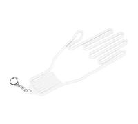 Keenso Telaio di Supporto per Barella per Guanti da in Plastica per Mano Destra e Sinistra, Mantenimento della Forma Ad Asciugatura Rapida con Fibbia a Catena per Golfisti Uomini Donne (WHITE)