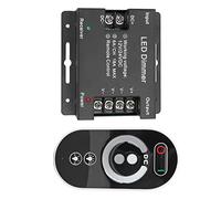Keenso Telecomando Dimmer LED per Striscia Luminosa, Controller Dimmer Touch RF per Luci LED, Wireless per Striscia DC 12V 24V