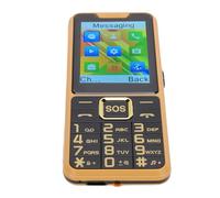 Keenso Telefono per Anziani 4G Display Infrangibile da 2,6 Pollici Doppia Torcia per Anziani AB (Gold)