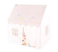 Keenso Tenda da Gioco per Bambini, Casetta da Interni in Poliestere con Tappetino per Gattonare e Palla Luminosa, 47,24 X 41,34 X 50,39 Pollici, Installazione Senza Attrezzi, Angolo Lettura e Gioco di