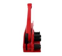 Keenso Tensionatore Manuale per Nastri da 16-19mm (rosso) | Corpo in acciaio, ingranaggi profondi, rullo di lubrificazione, nastro PET PP, utilizzo di confezionamento, taglierina