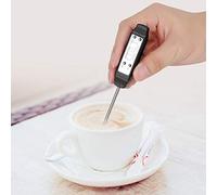 Keenso Termometro Digitale per Barbecue Portatile a Forma di Penna con Ampio Display LCD, Termometro per Alimenti Facile da Usare per Grigliare Carne, Latte, Zuppa, Rosso (BLACK)