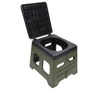 Keenso Toilette per Auto, Toilette Pieghevole Portatile con Coperchio Sicuro per Le attività di Pesca da Campeggio da Viaggio All'aperto (2#)