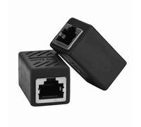 Keenso Trasmissione stabile RJ45 Femal Network -LAN Adapter Connection, 2PCS LAN Extender Accoppiatore per una migliore connettività, ideale per l'uso di Home Office, materiale: alloggiamento