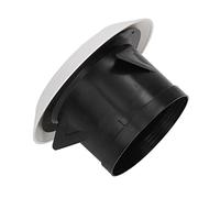 Keenso Trilling a Aria Rotonda Lunga - Griglie più Fresco per il Bagno Ventilazione Cucina in Ufficio Fatta di Materiale PP Chiaro Adatto per L'inserimento in Cucina, Bagno, (4 pollici)