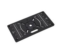 Keenso Trim Atch Machine Flipboard Routerplaato Segno in Lega di Alluminio, Fori Regolabili per Progetti di Lavorazione del Legno,