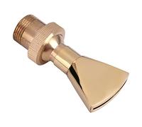 Keenso Ugello per Fontana in Ottone a Forma di Ventaglio per Laghetto da Giardino, Testina di Spruzzo in Ottone Resistente per Illuminazione Notturna, Ugello per Fontana con Spettacolare Effetto Spray