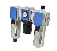 Keenso Unità Separatore Lubrificatore, Filtro Regolatore del Compressore D'aria Ad Alta Efficienza per un Buon Filtraggio e una Facile Installazione, per Officine, Materiale in Lega di Alluminio