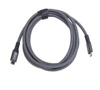 Keenso USB C 3.2 Supporto Cavo Gen 2 Supporto da 20 Gbps Trasferimento di Dati 240W Output Video a Carico Rapido 4K 60Hz per 4, Plug and Play (2m)