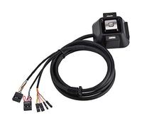 Keenso USB Desktop PC Switch, Pulsante di Reset Incluso | Prolunga per interruttore di alimentazione, cavo da 1,55 metri, due porte USB, adatta per giochi e spazi di lavoro