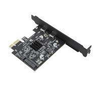 Keenso USB3.2 Ad Alta velocità Express Exppnsion Card Express Gen2 Tipo C per WindowsLinux, velocità di Trasferimento di 10 Gbit/S, ASM3142 ASMEDIA CHIP, Ideale per la Configurazione del PC per