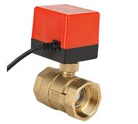 Keenso Valvola a Sfera Motorizzata a 2 Vie, un Po 'di Spazio, Adatto per le Bobine della Ventola e i Sistemi di Controllo Dell'acqua Dell'aria Condizionata, DN40 G1-1/2