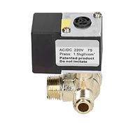 Keenso Valvola di Ritardo della Valvola Elettrica Elettrica per Accessori Compressori D'aria OTS, Sensibili e Durevoli, AC/DC 220 V