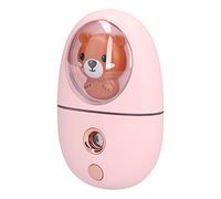 Keenso Vapore Facciale, Nebulizzatore Nano Nebulizzatore Portatile Ricaricabile per Viso con Serbatoio Acqua da 35 Ml, Luce Notturna Calda, Attrezzatura di Bellezza Multifunzionale per il Trucco per