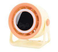 Keenso Velocità del Regolabile Silenziosa Ventola del Desktop Portatile con Luce a LED per Campeggio per Camera da Letto in Ufficio, Illuminazione Morbida, Portatile e Comodo e Versatile Utilizzo