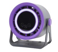 Keenso Velocità del Regolabile Silenziosa Ventola del Desktop Portatile con Luce a LED per Campeggio per Camera da Letto in Ufficio, Illuminazione Morbida, Portatile e Comodo e Versatile Utilizzo