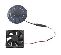 Keenso Ventilatore Efficiente a Energia Solare da 10 W per Serra per Animali Domestici, Materiale ABS