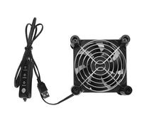 Keenso Ventola di raffreddamento USB a 3 velocità efficiente a basso rumore da 90 mm per computer e console di gioco Materiale ABS nero